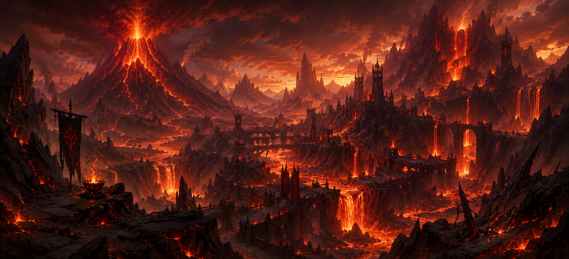 Banner ilustrativo de Montanhas Escarlates